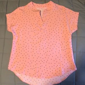 Women’s Polka-dot Hi-Low Top- Size S